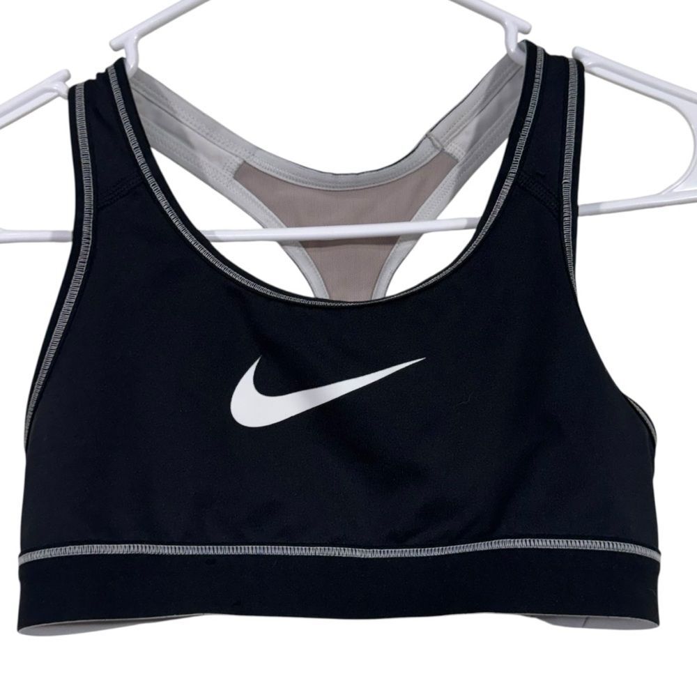 Nike Dri-Fit Black Reversible Racerback Sports Bra